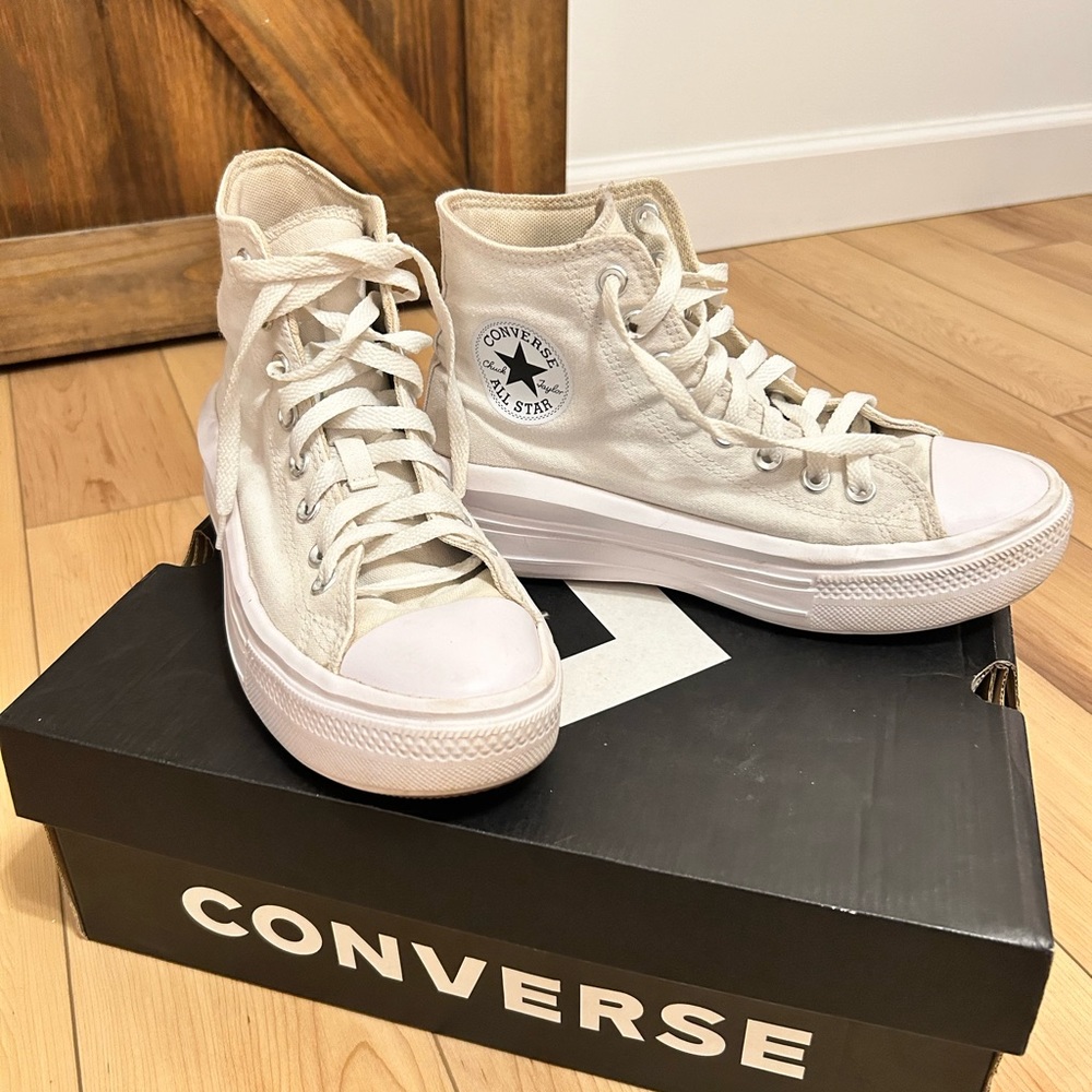 Platform White Converse